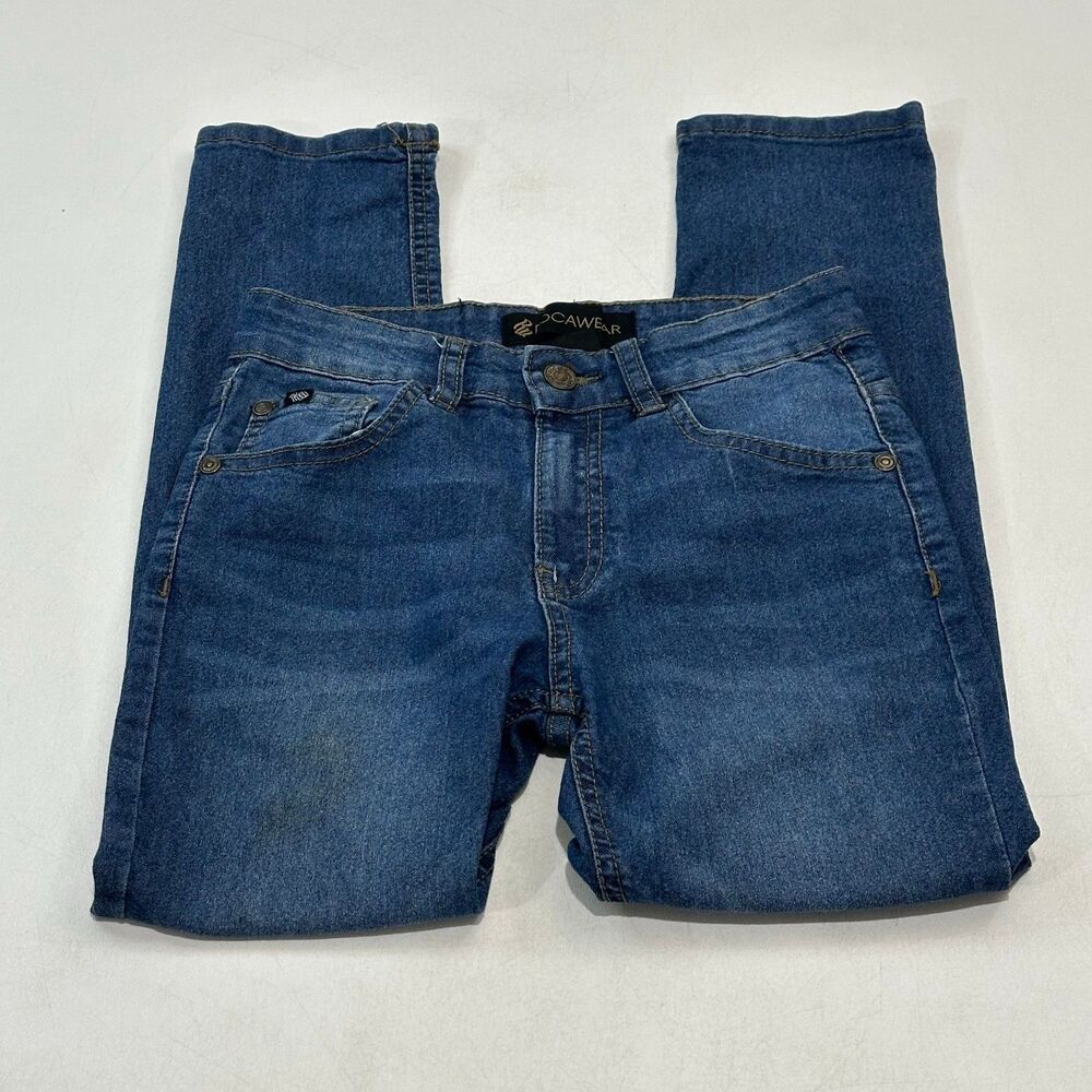 Rocawear Women's Skinny Jeans Denim‎ Blue Stretch Cotton Blend Mid-Rise, Size 10
